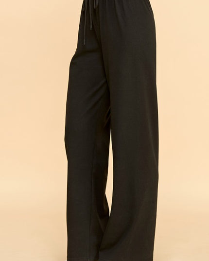 BP001 DRAWSTRING WIDE LEG PANTS