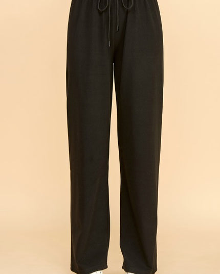 BP001 DRAWSTRING WIDE LEG PANTS