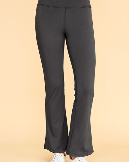 LG57X PLUS SIZE HIGH WAIST YOGA FLARE PANTS