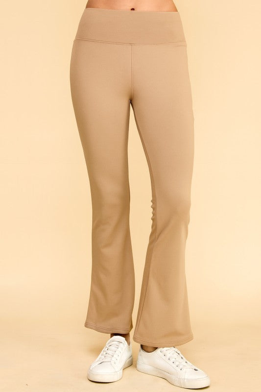 LG57X PLUS SIZE HIGH WAIST YOGA FLARE PANTS