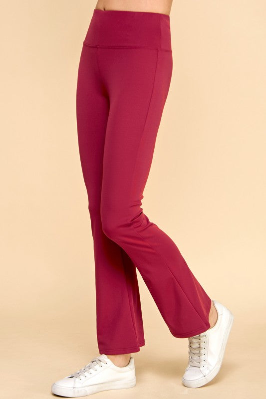 LG57X PLUS SIZE HIGH WAIST YOGA FLARE PANTS