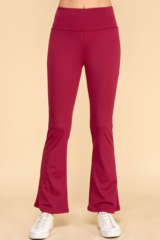 LG57X PLUS SIZE HIGH WAIST YOGA FLARE PANTS