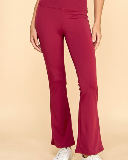 LG57X PLUS SIZE HIGH WAIST YOGA FLARE PANTS