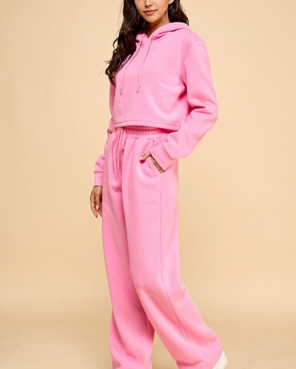 FS517 FRENCH TERRY FLEECE 2-PIECE SET