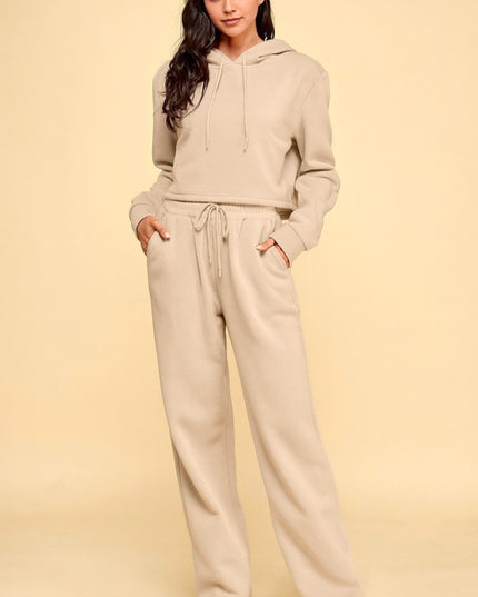FS517 FRENCH TERRY FLEECE 2-PIECE SET