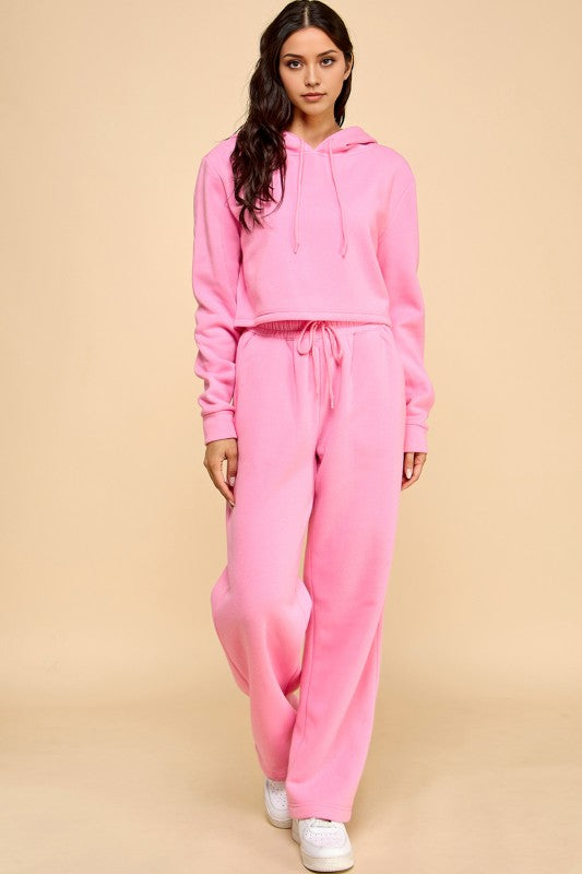 FS517 FRENCH TERRY FLEECE 2-PIECE SET