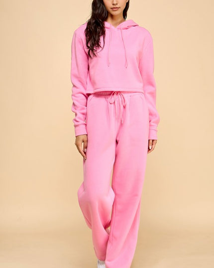 FS517 FRENCH TERRY FLEECE 2-PIECE SET