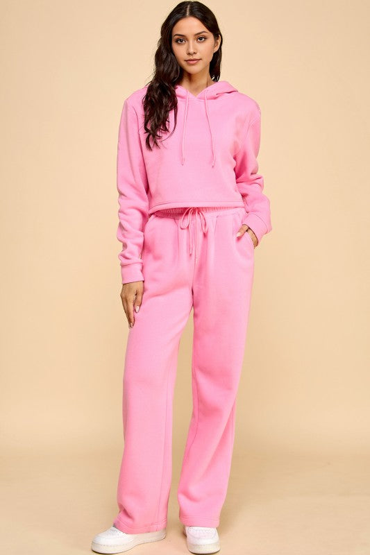 FS517 FRENCH TERRY FLEECE 2-PIECE SET