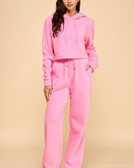 FS517 FRENCH TERRY FLEECE 2-PIECE SET