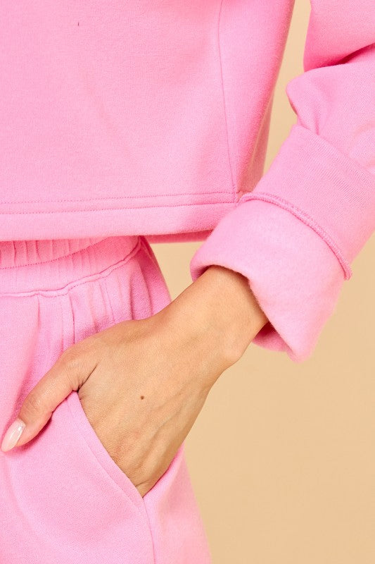 FS517 FRENCH TERRY FLEECE 2-PIECE SET