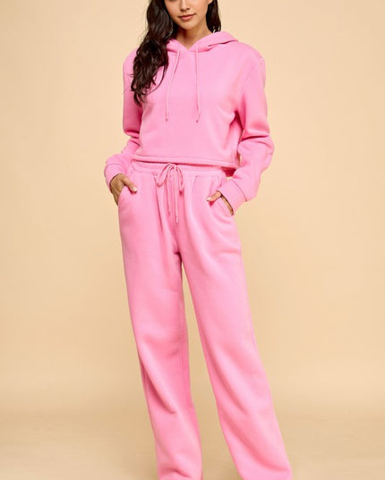 FS517 FRENCH TERRY FLEECE 2-PIECE SET