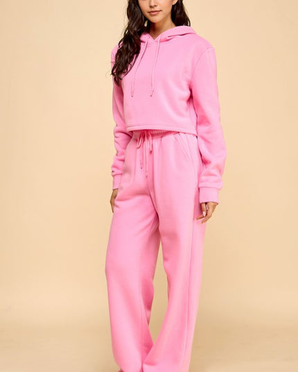 FS517 FRENCH TERRY FLEECE 2-PIECE SET