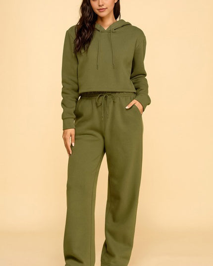 FS517 FRENCH TERRY FLEECE 2-PIECE SET