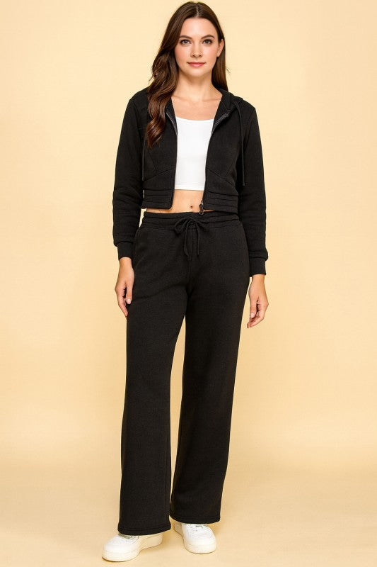 FS519 FRENCH TERRY FLEECE 2-PIECE SET