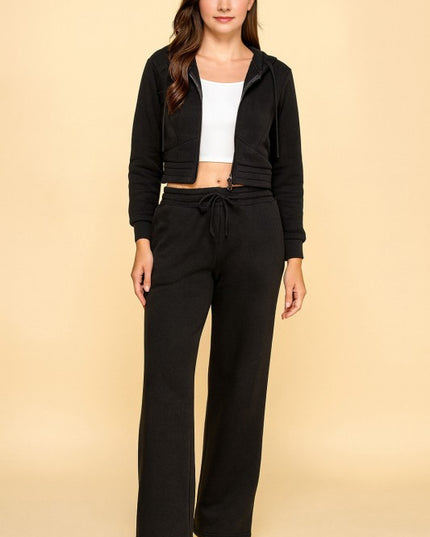 FS519 FRENCH TERRY FLEECE 2-PIECE SET