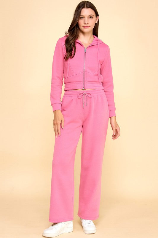 FS519 FRENCH TERRY FLEECE 2-PIECE SET