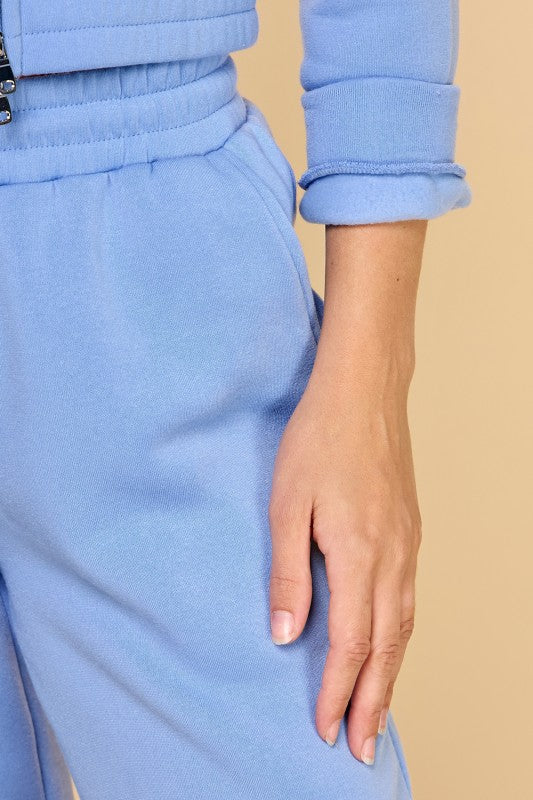 FS519 FRENCH TERRY FLEECE 2-PIECE SET