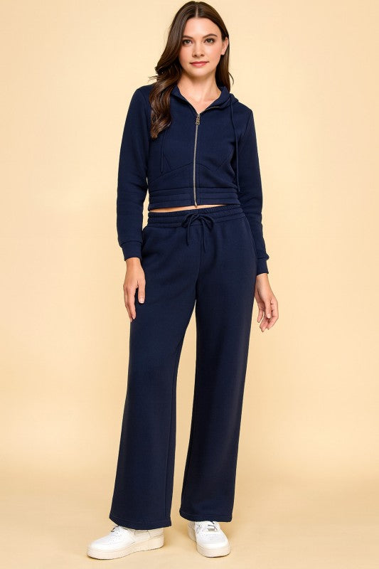 FS519 FRENCH TERRY FLEECE 2-PIECE SET