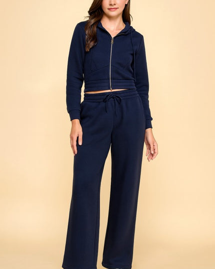 FS519 FRENCH TERRY FLEECE 2-PIECE SET