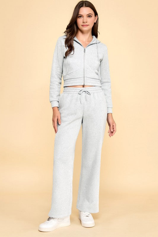 FS519 FRENCH TERRY FLEECE 2-PIECE SET