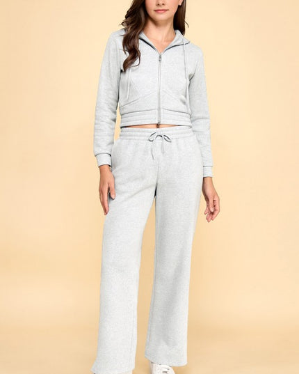 FS519 FRENCH TERRY FLEECE 2-PIECE SET