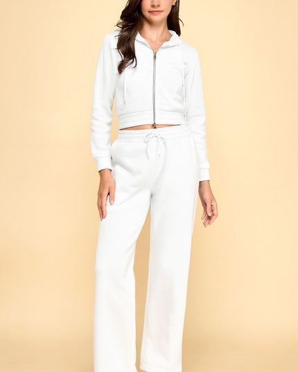 FS519 FRENCH TERRY FLEECE 2-PIECE SET