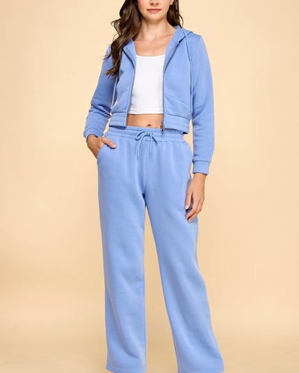 FS519 FRENCH TERRY FLEECE 2-PIECE SET