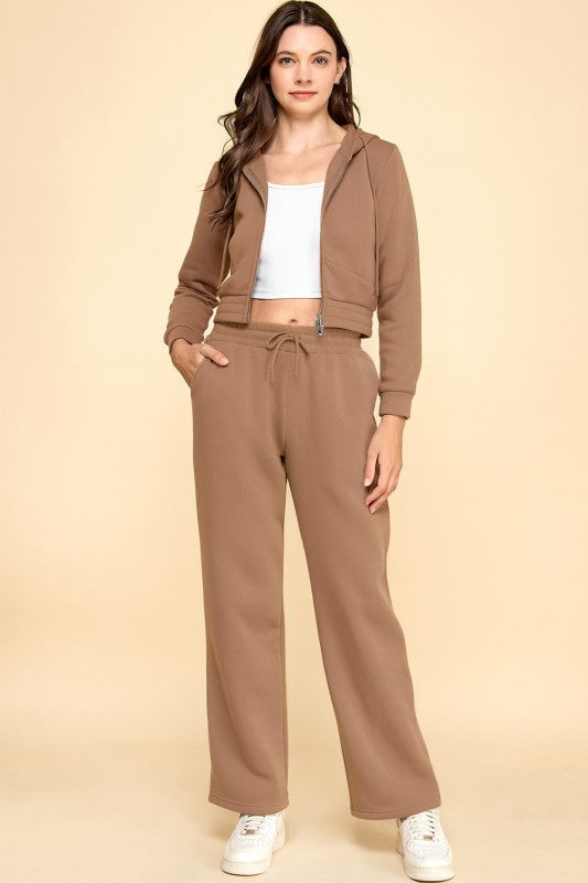 FS519 FRENCH TERRY FLEECE 2-PIECE SET