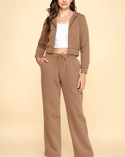 FS519 FRENCH TERRY FLEECE 2-PIECE SET