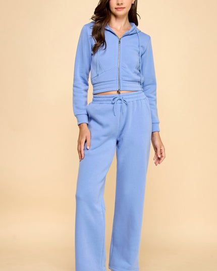 FS519 FRENCH TERRY FLEECE 2-PIECE SET