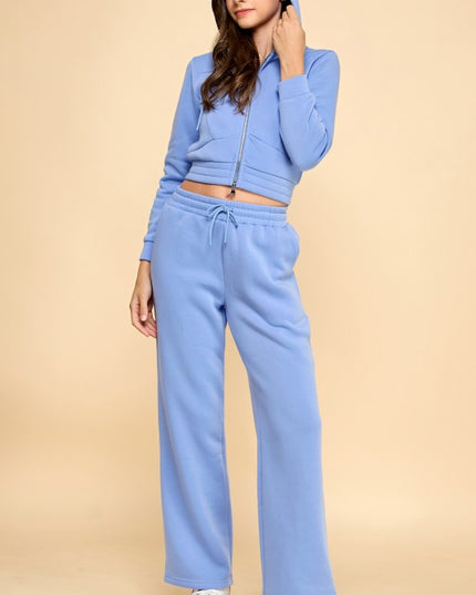 FS519 FRENCH TERRY FLEECE 2-PIECE SET