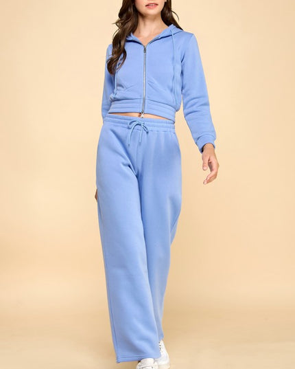 FS519 FRENCH TERRY FLEECE 2-PIECE SET