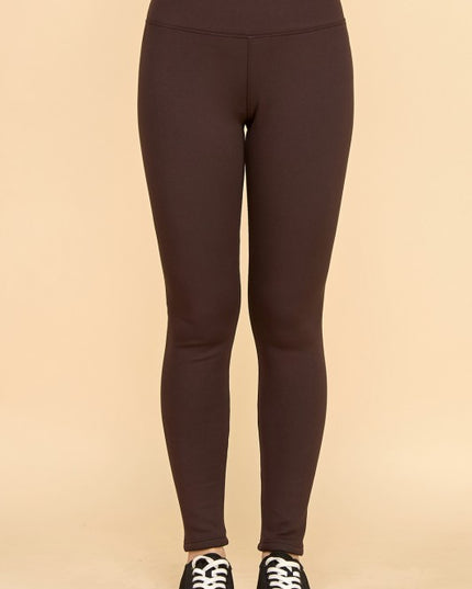 High Rise Fur Lined Leggings – Soft Sculpt Winter Fit