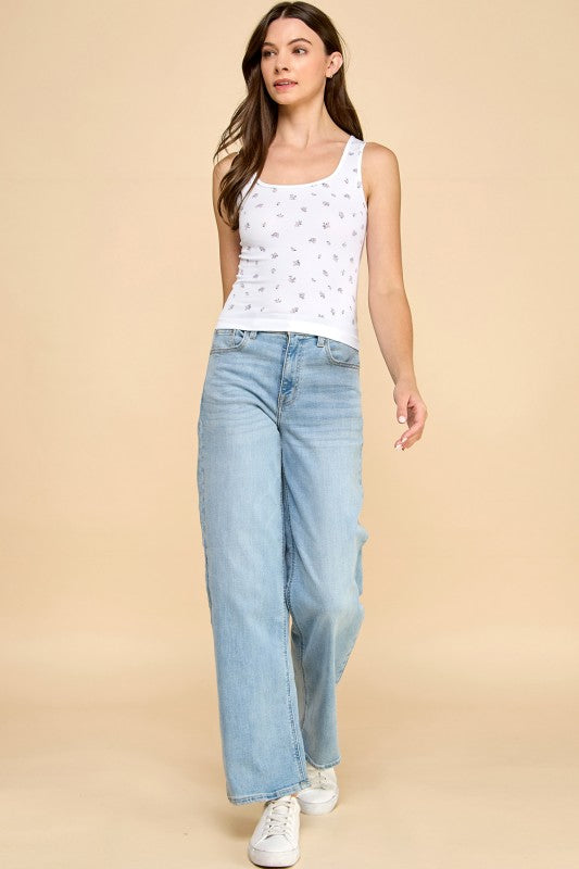 PT52 FLORAL PRINT TANK TOP