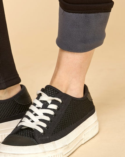 CF101X PLUS SIZE HIGH RISE FUR LINED YOGA LEGGINGS