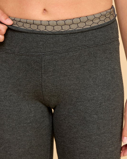 CF102X PLUS SIZE HIGH RISE FUR LINED WIDE LEG YOGA PANTS