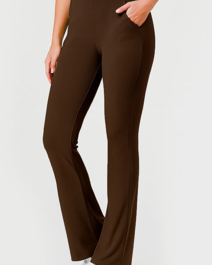 OTT60BX PLUS SIZE OTTOMAN HIGH-RISE FLARE PANTS