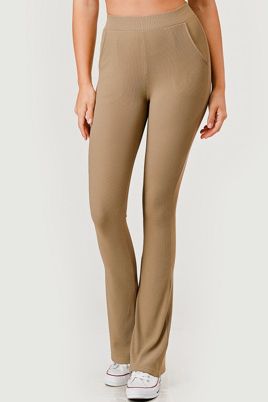 OTT60BX PLUS SIZE OTTOMAN HIGH-RISE FLARE PANTS