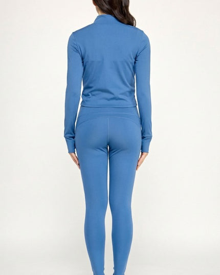 LU300 SOLID YOGA JACKET 2-PIECE SET