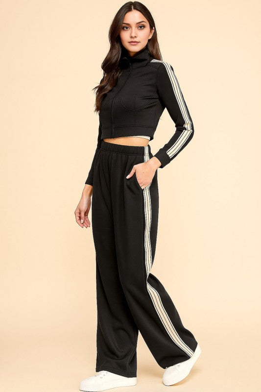 AS002 AIR SCUBA CROP JACKET 2-PIECE SET