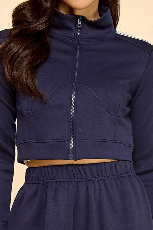 AS002 AIR SCUBA CROP JACKET 2-PIECE SET