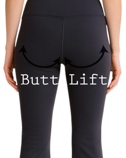 BLL02X Plus Size Active High-Rise Butt Lift Flare Yoga Pants – Sculpt Fit