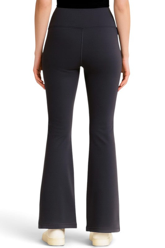 BLL02X Plus Size Active High-Rise Butt Lift Flare Yoga Pants – Sculpt Fit