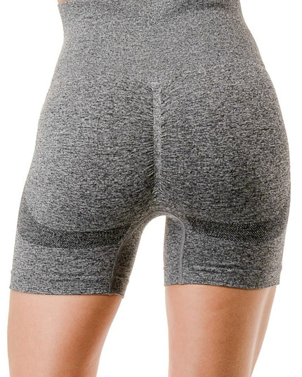 LEG15 V-WAIST RIBBED SHORTS