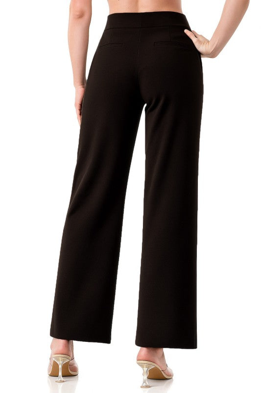 YC18SX Plus Size Yoga Fabric – Stretch Straight Leg Pants