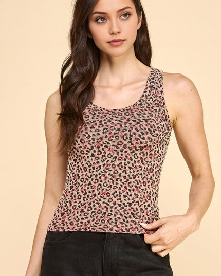 PT012ST LEOPARD PRINT TANK TOP