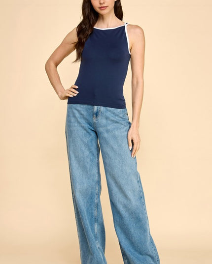PT56 CONTRAST TANK TOP
