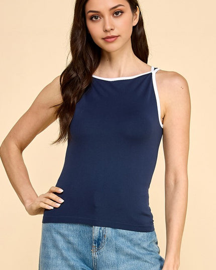 PT56 CONTRAST TANK TOP