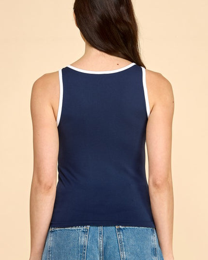 PT56 CONTRAST TANK TOP