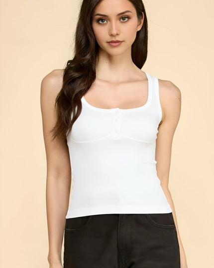 PT58 SNAP BUTTONED TANK TOP